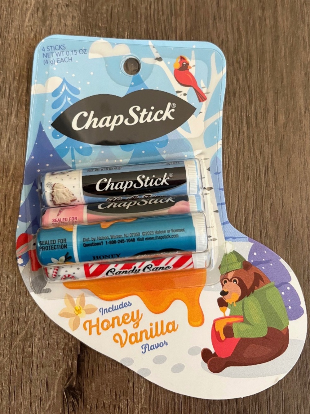 cute christmas holiday chapstick set